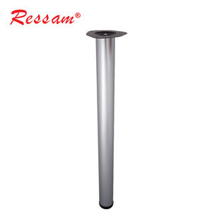 सुसम कार्यालय डेस्क पैर गोल टेप किए गए समायोज्य फर्नीचर पैरों के साथ स्टील टेबल पैर - Product Image 3