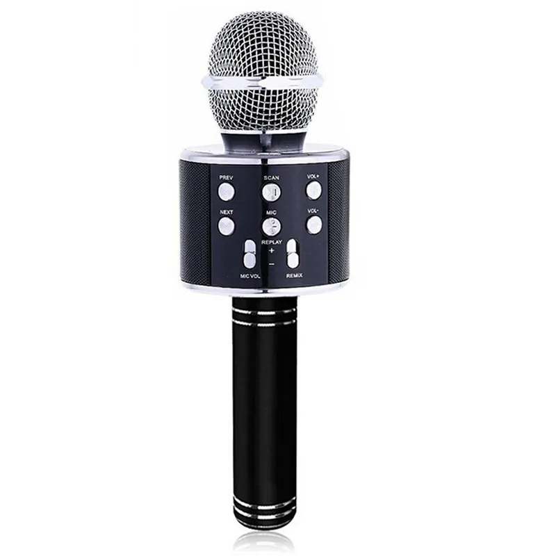 WS 858 kablosuz Mikrofon profesyonel kondenser Karaoke Mikrofon bluetooth standı radyo Mikrofon stüdyosu kayıt stüdyosu