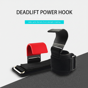 Fitness Safety Gloves with Hook Grips Wrist Wraps Gym Hand-<b>Bar</b> Wrist Strap for Pull-Ups <b>Weight</b> Lifting Power Lifting Gloves - Product Image 1