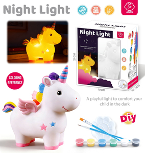 Kit Artistici per Bambini: Lampada Unicorno Fai-da-Te, Giocattoli Luminosi da Dipingere - Product Image 4