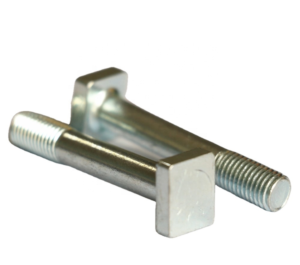Оцинкованный квадратный Т-образный винтовой болт с частичной резьбой