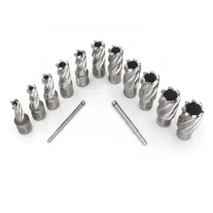 Hss Ringvormige Frees Magnetische Kern Boor Bit Set Met Weldon Schacht Voor Het Boren Van Roestvrij Staal Aluminium Gemakkelijk En Snel Hand Boren