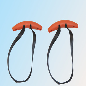 Poignée de traction Fitness Horn Handle pour tractions et tirages hauts, en TPR, unisexe, accessoire de musculation, noir, paire - Product Image 2
