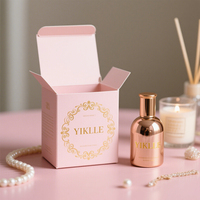 Caja de Embalaje Personalizada con Logotipo en Lámina Dorada para Botellas de Bruma Corporal, Envase de Vidrio para Productos de Belleza