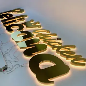 Sinal LED 3D para a Empresa marca logotipo loja ao ar livre sinal Sinais Comerciais Personalizados LED Signage Letters