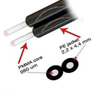 Cable de Fibra Óptica de Plástico Mitsubishi <span class=keywords><strong>ESKA</strong></span> CK-20 CK-30 CK-40 CK-60 CK-80 CK-100 POF, Fibra Óptica de Plástico Desnuda - Product Image 1