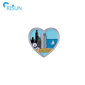 Pin de solapa personalizado de fábrica con esmalte, estilo <span class=keywords><strong>Chicago</strong></span>, para arquitectos, agentes inmobiliarios, constructores, arquitectura y edificios - Product Image 6