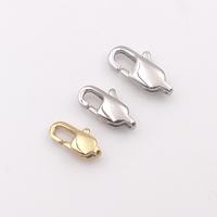 Fermoirs à bijoux en acier inoxydable 316L, fermoirs mousquetons pour bracelets, colliers et chaînes DIY