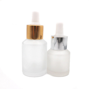20ml 30ml 40ml 50ml 60ml 80ml 100ml <span class=keywords><strong>vide</strong></span> De Luxe en verre cosmétique dépoli flacon compte-gouttes avec <span class=keywords><strong>Pipette</strong></span> Blanche pour le pétrole - Product Image 2