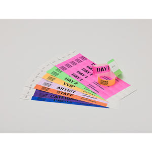 สายรัดข้อมือ AnyWristband มีให้เลือก 14 สี พร้อมการพิมพ์ UV กันน้ำ สายรัดข้อมือ TYVEK สีพื้น ขนาด 25 มม. (1 นิ้ว) เพื่อความปลอดภัยในการเข้าถึง - Product Image 4