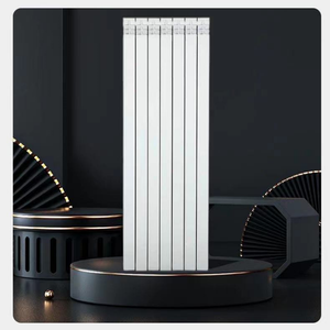 Radiador de aluminio bimetálico de aleta de alta temperatura de aluminio fundido a presión <span class=keywords><strong>antracita</strong></span>, radiador de agua caliente para sistema de calefacción central - Product Image 1