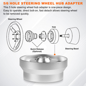 Adaptador de Volante de Aluminio de 5 y 6 Pernos para Modelos Chevrolet 69-94 - Product Image 3