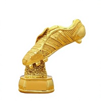 Trofi Sepatu Emas Sepak Bola Kustom Tersedia Pengiriman Cepat Logo Terukir Suvenir Penjaring Gol Terbaik Pertandingan Sepak Bola