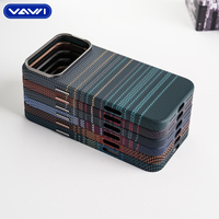 VAWI B357 Coque de téléphone en fibre d'aramide de haute qualité en gros pour iPhone 17 Pro, coque magnétique pour Samsung A55 A56 S23 S24 S25