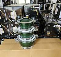 Juego de 3 Cazuelas Térmicas Redondas de 2.5L, 4.5L y 6.5L, Recipientes Aislados para Mantener la Comida Caliente, para EE. UU. y Canadá