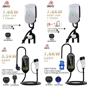 博拉图定制壁盒11kw 7kw交流Evse电动汽车充电站22kw电动汽车充电器