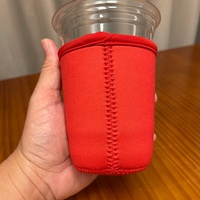 Sarung Kopi Custom Warna Polos untuk Cangkir Panas, Sarung Kopi Neoprene Patchwork Custom untuk Cangkir, Penutup Minuman untuk Cangkir