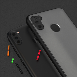 Para Samsung A11 M11 F22 humo mate teléfono casos Color borber <span class=keywords><strong>a</strong></span> prueba de golpes <span class=keywords><strong>a</strong></span> prueba de funda para teléfono móvil para Samsung <span class=keywords><strong>Galaxy</strong></span> A22 F52 M32 M42 A82 cuántica - Product Image 2