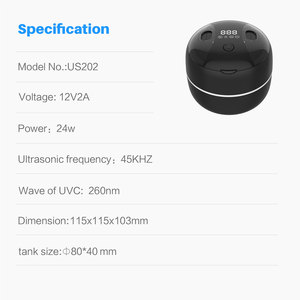 Nettoyeur à ultrasons 45KHz avec minuterie numérique UV pour appareils dentaires, protège-dents, bijoux, lentilles, usage domestique et automobile - Product Image 6