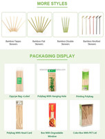 Brochettes rondes en bambou de 5,0 mm, 40 cm de long, jetables, écologiques, résistantes à la chaleur, pour barbecue et grillades de viande