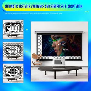 Proyector HY450max de Fábrica, Android para Cine, Negocios y Hogar, Portátil para Exteriores, con 2G de RAM, HY-450max HY450 Android 11, Doble Wifi - Product Image 3