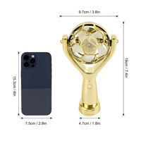 Nouveau ventilateur portable rechargeable en forme de ballon de football 2026 avec 3 vitesses, batterie 1200 mAh, chargement USB pour extérieur, bureau et maison