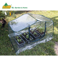 Mini serre pliable pour la culture des fleurs, écologique, imperméable, facile à assembler, avec structure en plastique et métal, couverture pliable