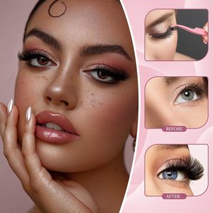 Wholesale 80D &100D Super Thick <b>Volume</b> Fluffy Cluster LashesDeluxe Gift Set PrivateLabel Multi-Style Luxury <b>Lash</b> Cluster Kit - Product Image 5