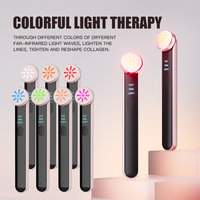 Appareil de beauté pour les yeux PAKISS 7 couleurs, masseur oculaire multifonctionnel EMS avec vibration haute fréquence