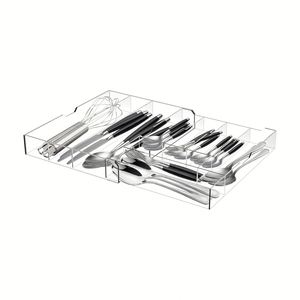 <b>Small</b> Transparent Stretchable Modern Simplicity <b>Drawer</b> Storage Plastic Divider PET Wardrobe Kitchen Bathroom Food Underwear - Product Image 1