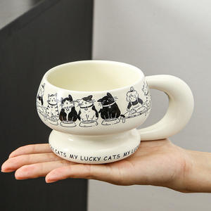 Taza de Cerámica Creativa para Café y Té, Taza de Agua Duradera para el Hogar, para Parejas - Product Image 3