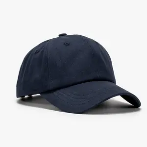 Blank Unstructured Cotton Washed Distressed Hats 6 Panel Custom Embroidery Logo Unisex Vintage Dad Hat Navy Blue Baseball Cap