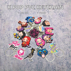 سلسلة مفاتيح جديدة بالجملة من البي في سي بشخصيات كيبوب وشخصيات ديمون هانتر، زينة للحذاء، سلسلة مفاتيح مطاطية للأطفال مع خطاف - Product Image 2