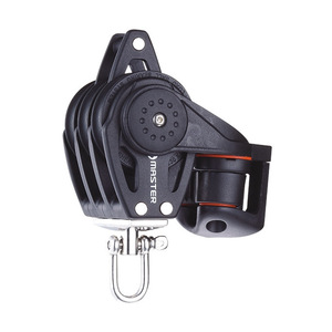 Grillete Giratorio de Tres Ruedas BB-0413FE para Velero con Anillas, Diámetro de la Rueda 40 mm, Diámetro de la Línea 10 mm - Product Image 1