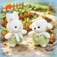 Fabricant de peluches, lapin blanc en peluche, poupée en peluche, jouet en peluche, jouet doux, kawaii, cadeau d'anniversaire pour enfants en stock d'usine