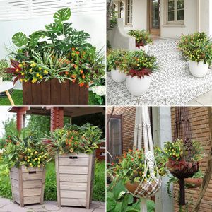 Plantas Tropicales Artificiales, Set de Plantas Verdes de 30cm-100cm, Decoración Realista para Interiores y Exteriores - Product Image 3
