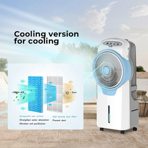 KENNED 2025 AC/DC Enfriador <span class=keywords><strong>de</strong></span> aire portátil 6L Tanque 12V Ventilador <span class=keywords><strong>de</strong></span> refrigeración alimentado por batería Plástico para el hogar Oficina Coche-Venta caliente - Product Image 6