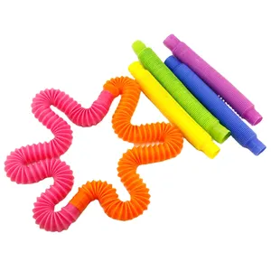 Groothandel Pop Up Buizen Fidget Pop Plastic Buis Pijp Zintuiglijke Gereedschap Voor Stress Meisje Educatief Creatieve Diy Puzzel Speelgoed Voor kids