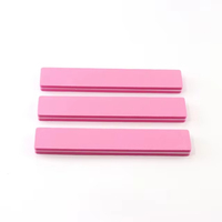 Jumbo Pink Buffer kuku 100 180 dan 180 240 Grit dua sisi fleksibel spons File 17.8 cm kustom Logo OEM Emery papan grosir