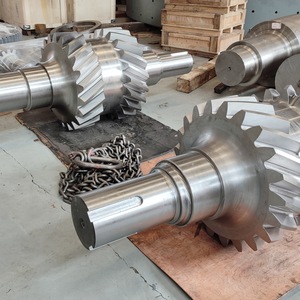 Factory Processed Herringbone Gear <b>Shaft</b> for Mine Oil Well Platform Hoisting Machines OEM Model Forging Structure Steel Spline - Product Image 1
