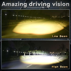 ไฟสปอร์ตไลท์ LED หน้ารถมอเตอร์ไซค์ ไฟหน้าแบบสองสี ไฟตัดหมอกสำหรับรถยนต์ รถบรรทุก SUV ATY อะไหล่ทดแทน - Product Image 5