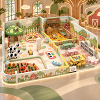 Nouvelles Jeuuses Conceptions Thème Ferme Jeux Interactifs Jouet Vache Aire de Jeu Enfants Aire de Jeu Intérieure Ferme Équipement de Jeu de Rôle