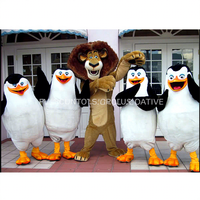 Funtoys CE 4 pingouins lion Alex Costume de mascotte Déguisement Déguisement Cosplay Mascotte Fantaisie Personnalisée