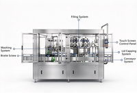 Machine de remplissage et de bouchage automatique de bouteilles en verre sous pression isobare 800-1500 BPH avec écran tactile PLC pour bière, soda et eau gazeuse
