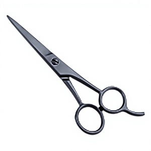 ASAP Ensemble de ciseaux de barbier en acier inoxydable pour droitiers, à longues poignées en plastique, ciseaux de coupe et d'éclaircissement de cheveux tranchants, base creuse - Product Image 1