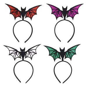 <b>Halloween</b> Bat Headband Glitter Wings Cosplay Masquerade Party <b>Decor</b> Hair Accessory - Product Image 1