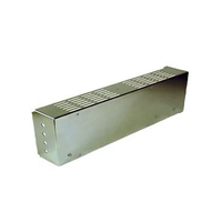 Caja Metálica Galvanizada Rectangular Larga Personalizada JianQiao con Ventilaciones Superiores y Orificios Laterales