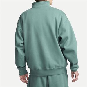 Conjunto de 2 piezas de sudadera y pantalones de chándal de algodón de rizo con logotipo bordado personalizado de fabricante de ropa OEM - Product Image 3