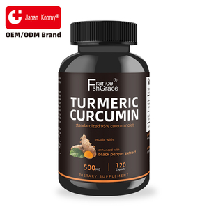 Extrait de curcuma de qualité supérieure Shecome, améliore la santé du cerveau, du cœur et la fonction immunitaire, capsules de curcuma pour une santé globale - Product Image 1