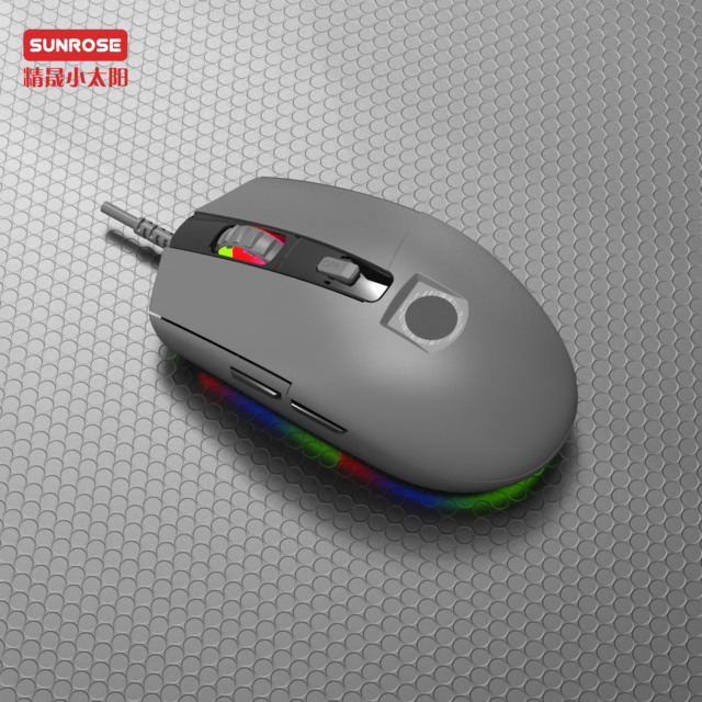 Customized Used Optical USB LED Fingerprint Mouse with Ergonomic Design for Desktop Laptop M-180F